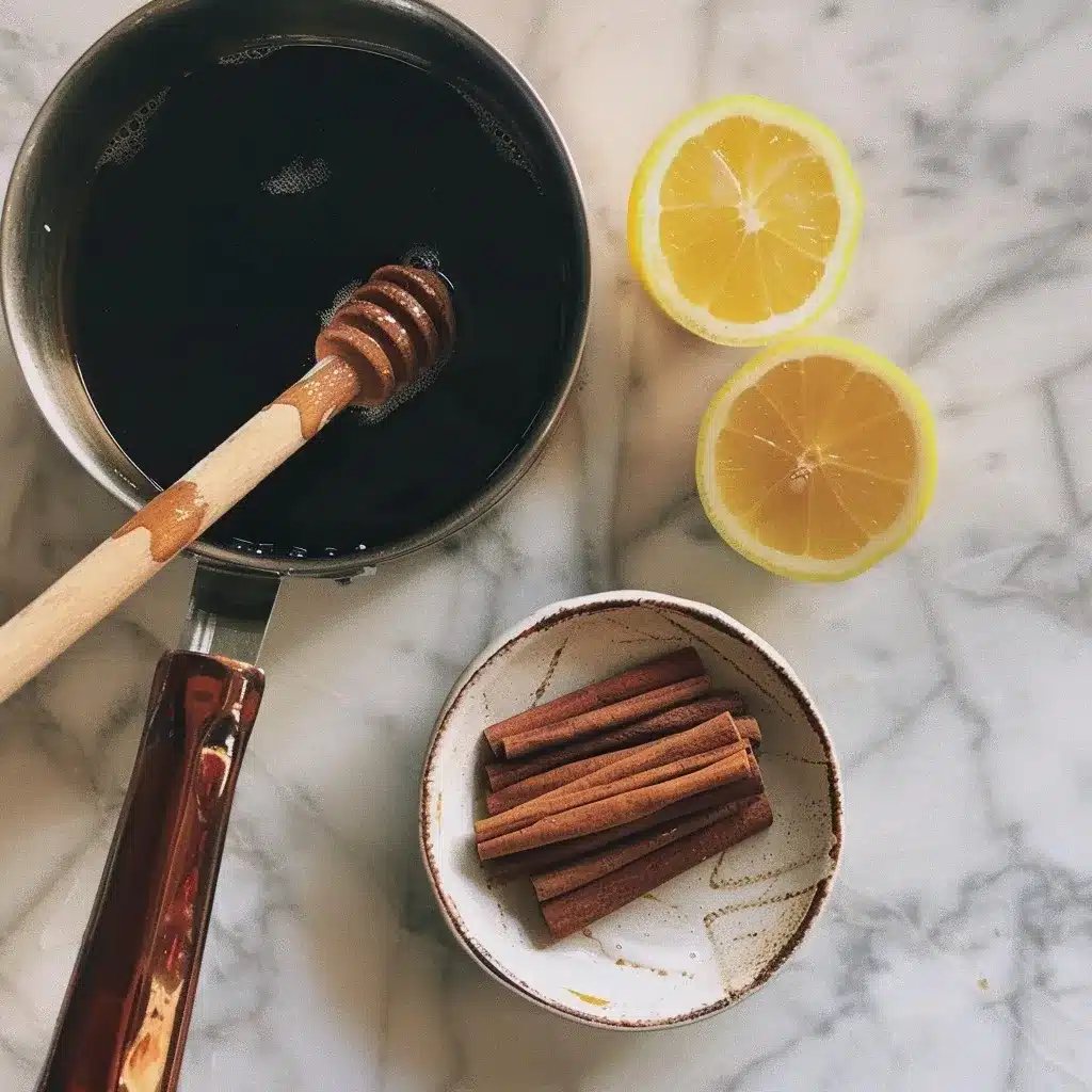 ingredients for coffee weight loss recipe on counter