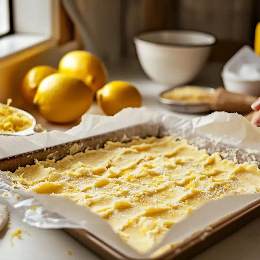 Pressing crust for gluten free lemon bars recipe