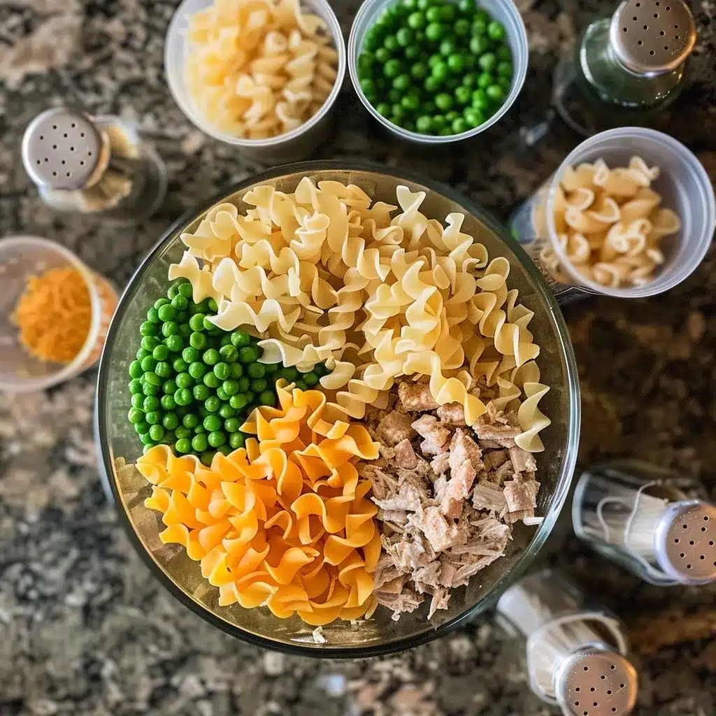  ingredients for tuna noodle casserole recipe