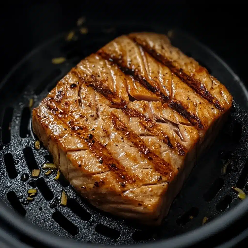 cooking tuna steak in air fryer basket