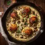 Mushroom chicken recipe card