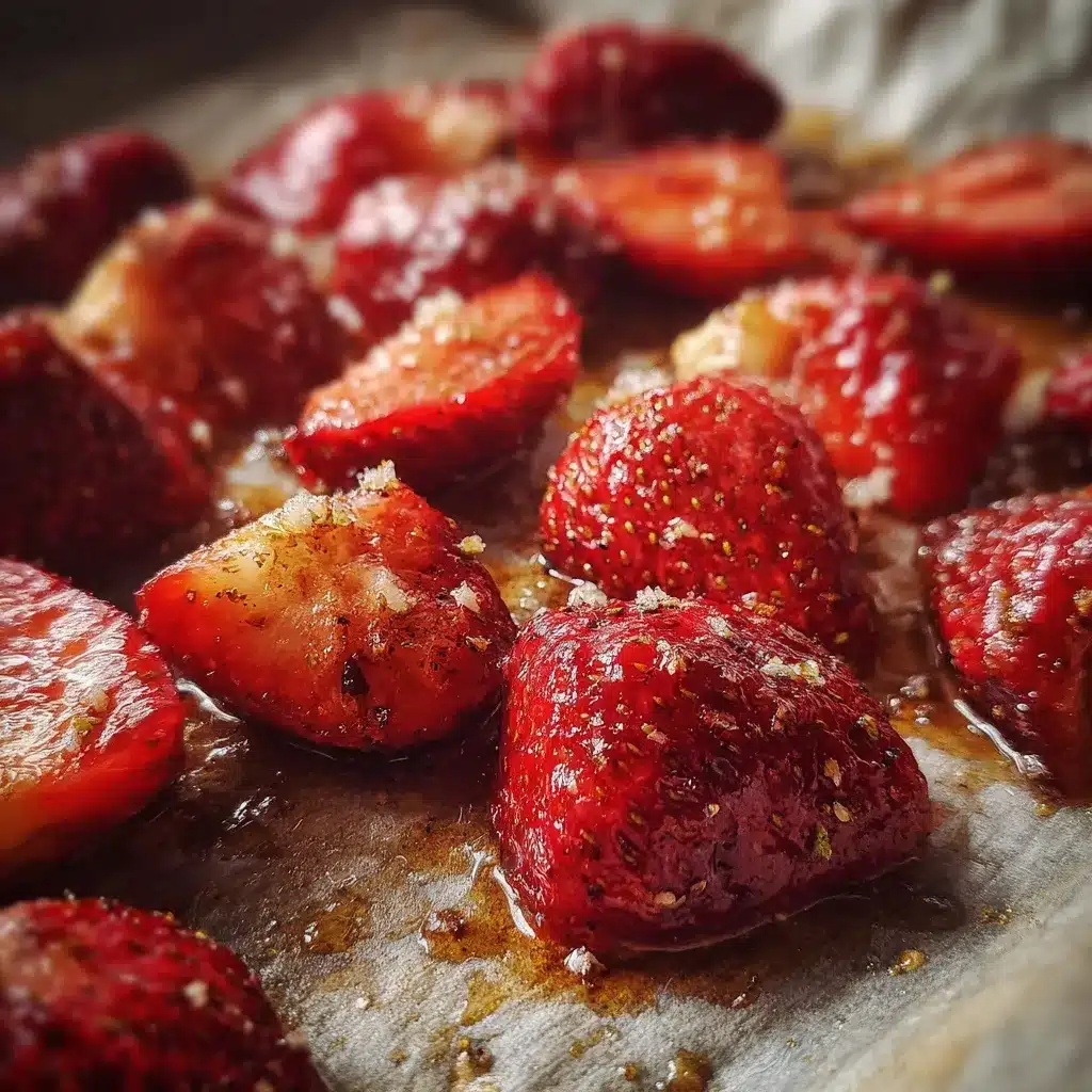 roasted strawberries for strawberry cheesecake ice cream recipe