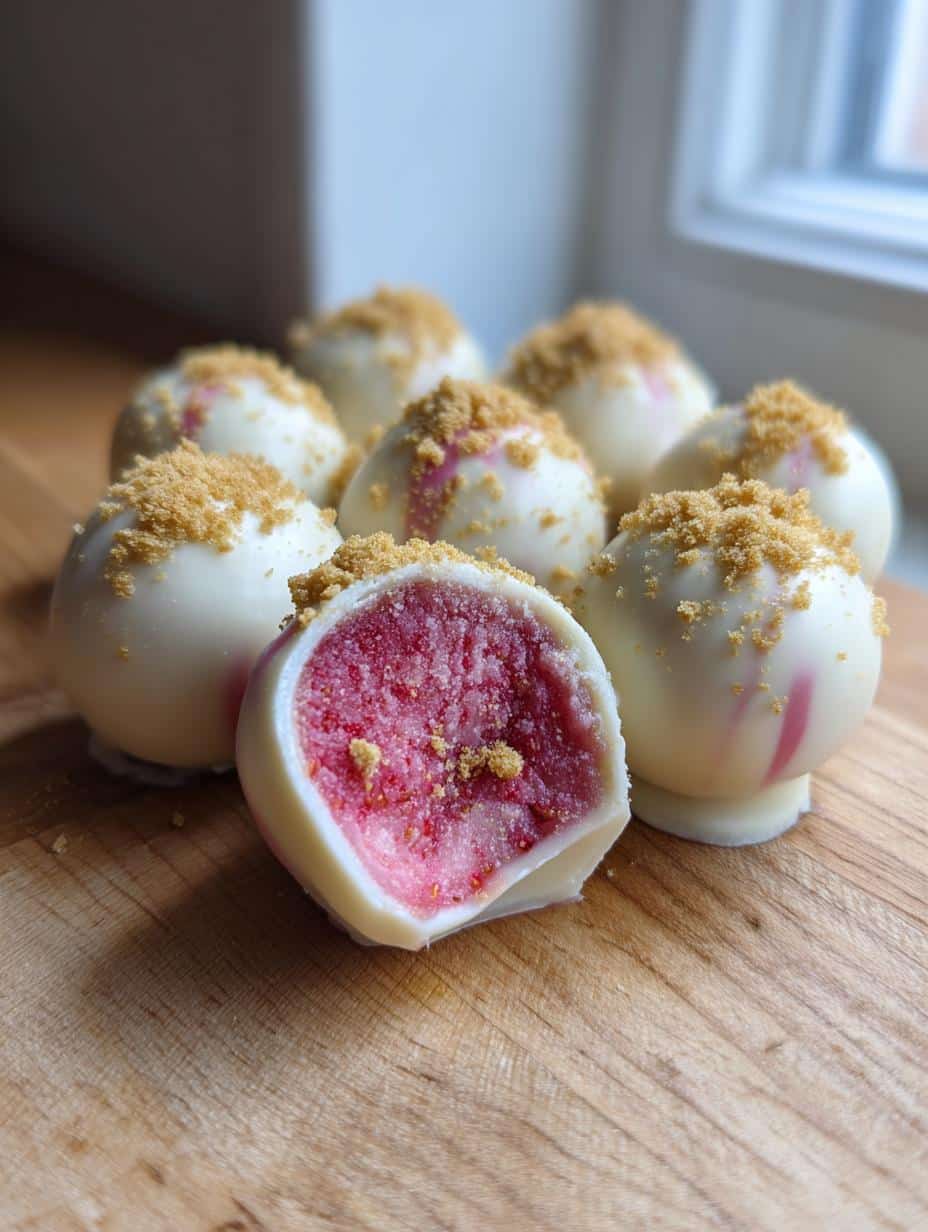 Best Strawberry Velvet Cheesecake Truffles - detail 1