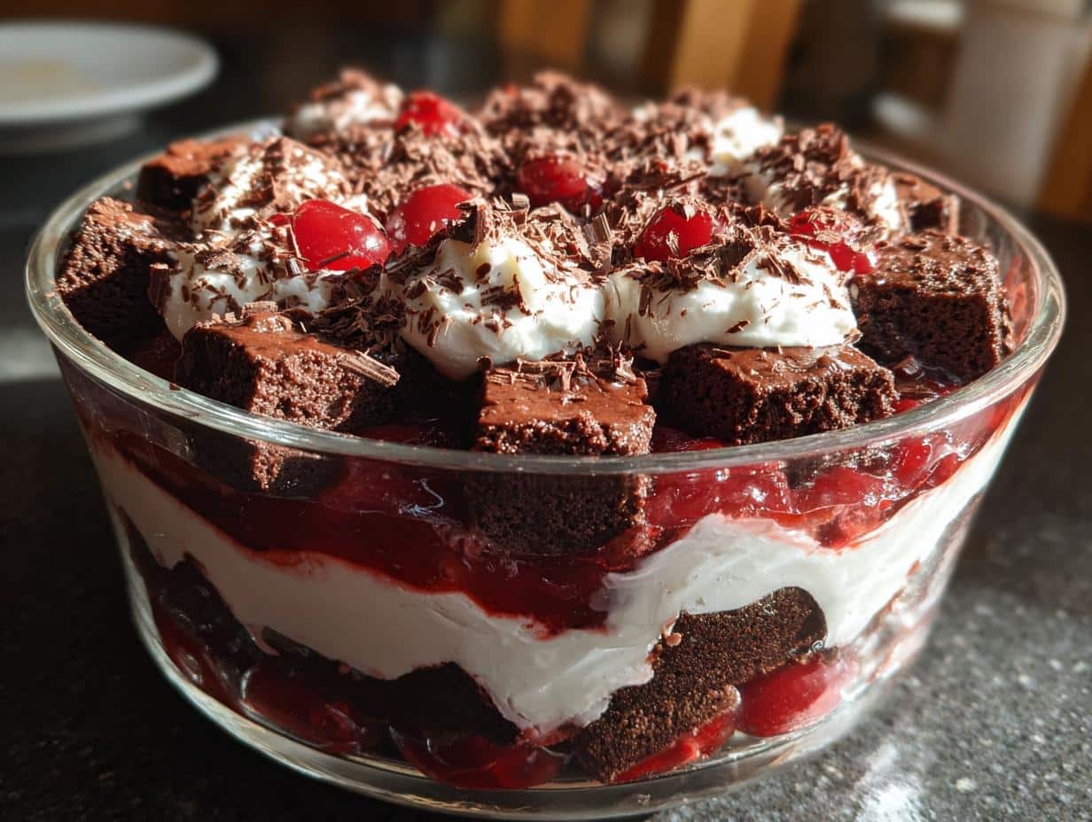 Black Forest Trifle for Christmas
