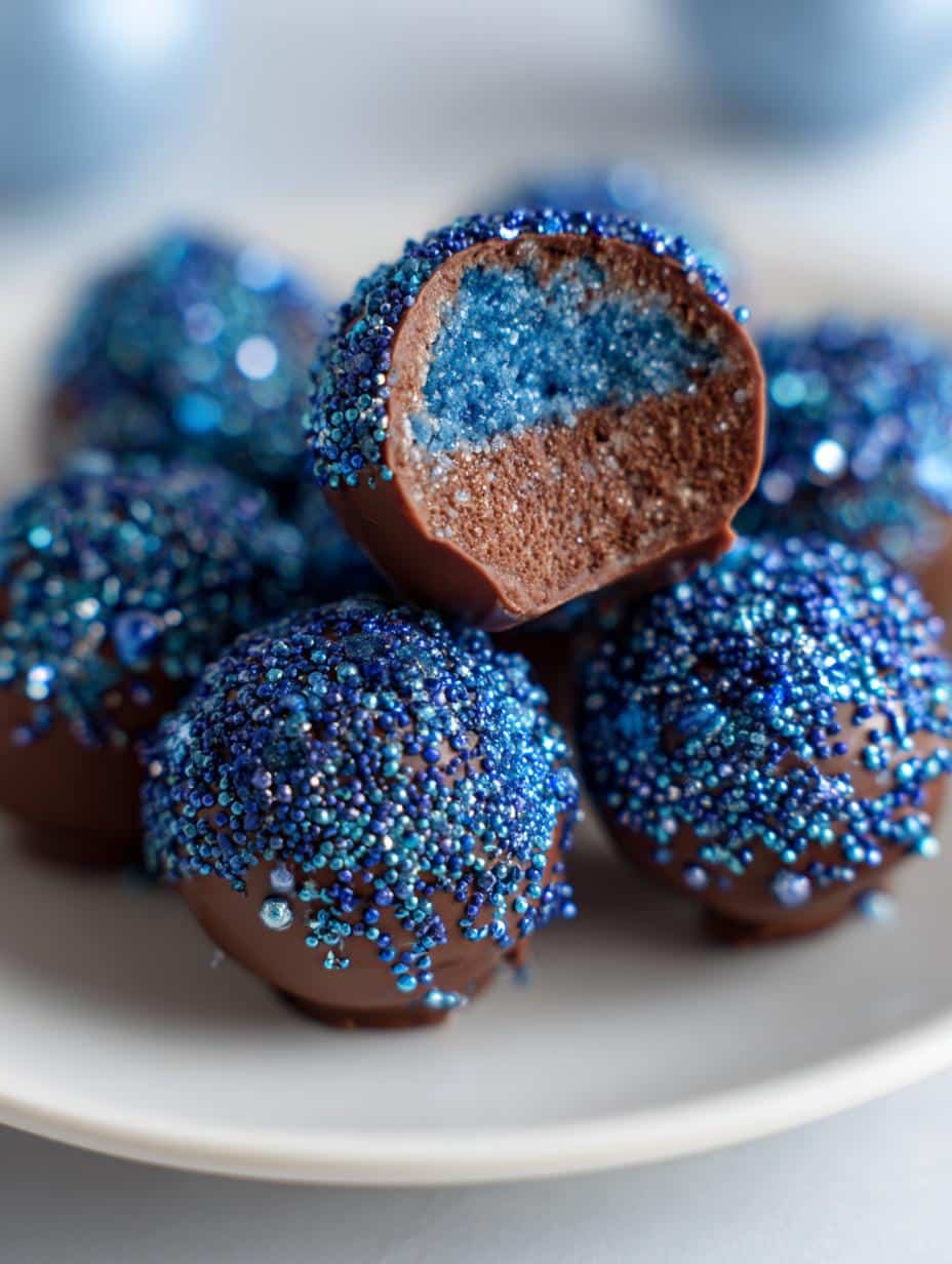 Blue Christmas Truffles - detail 1