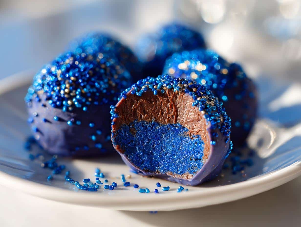 Blue Christmas Truffles