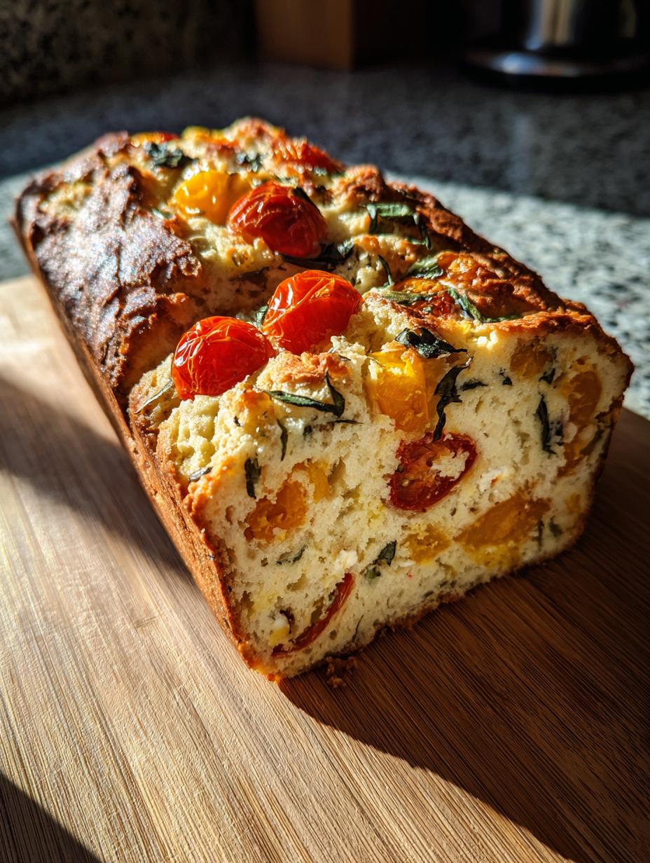 Caprese Quick Bread - detail 1