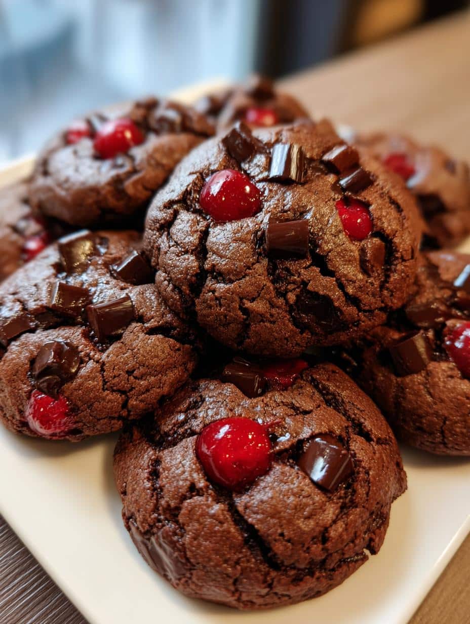 Chocolate Cherry Cookies - detail 1