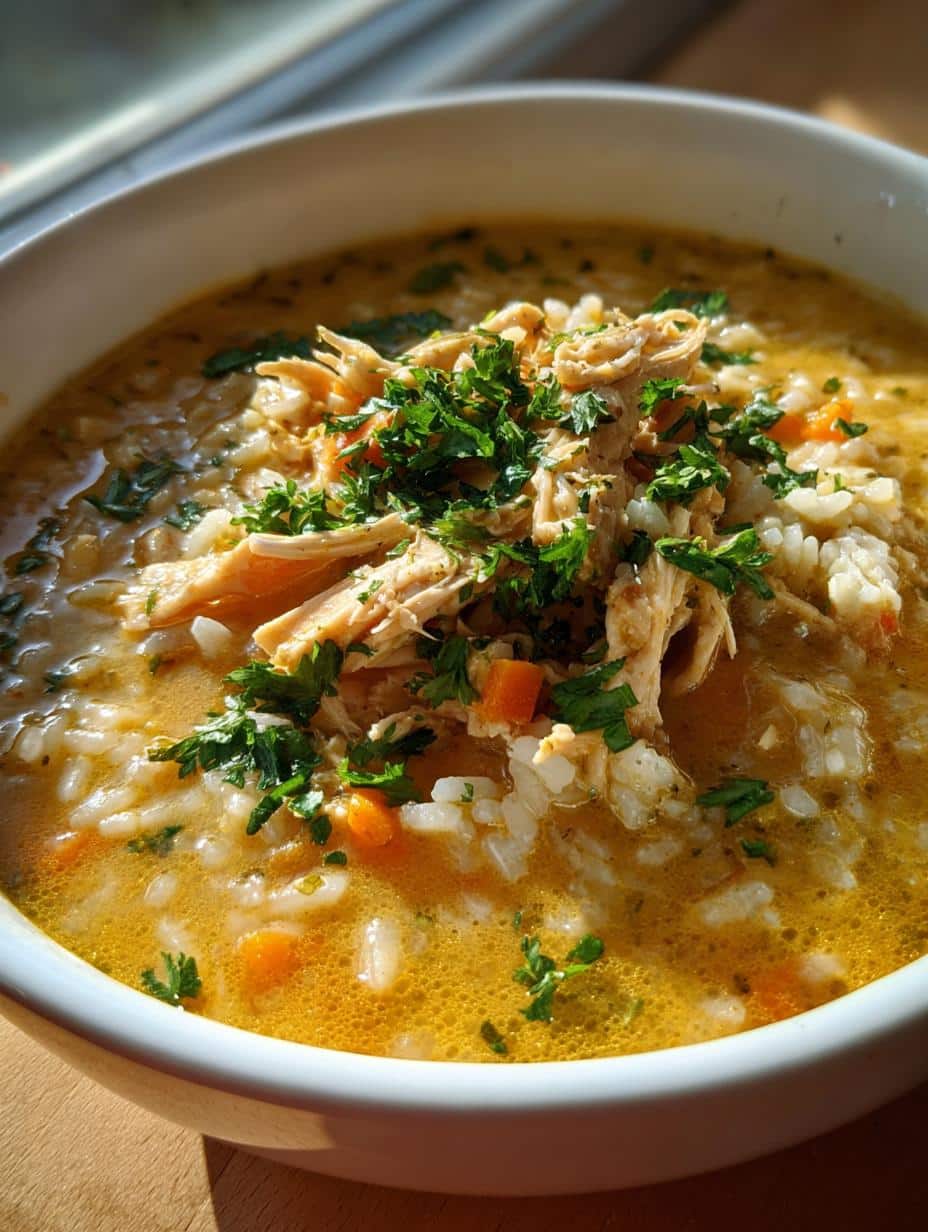 Creamy Chicken and Rice Soup - detail 1