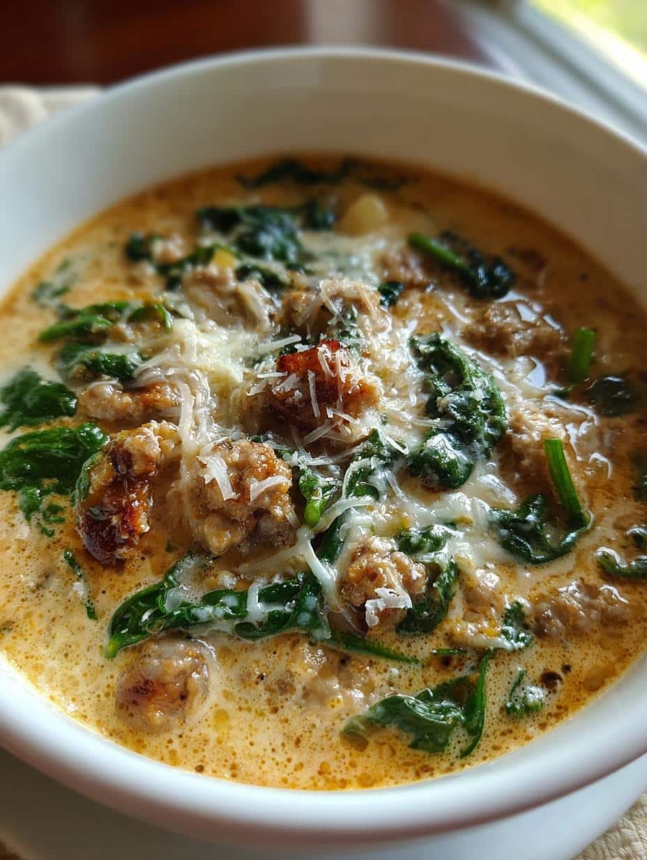 Creamy Parmesan Italian Sausage Soup to Soothe Your Soul 4 Creamy Parmesan Italian Sausage Soup - detail 1