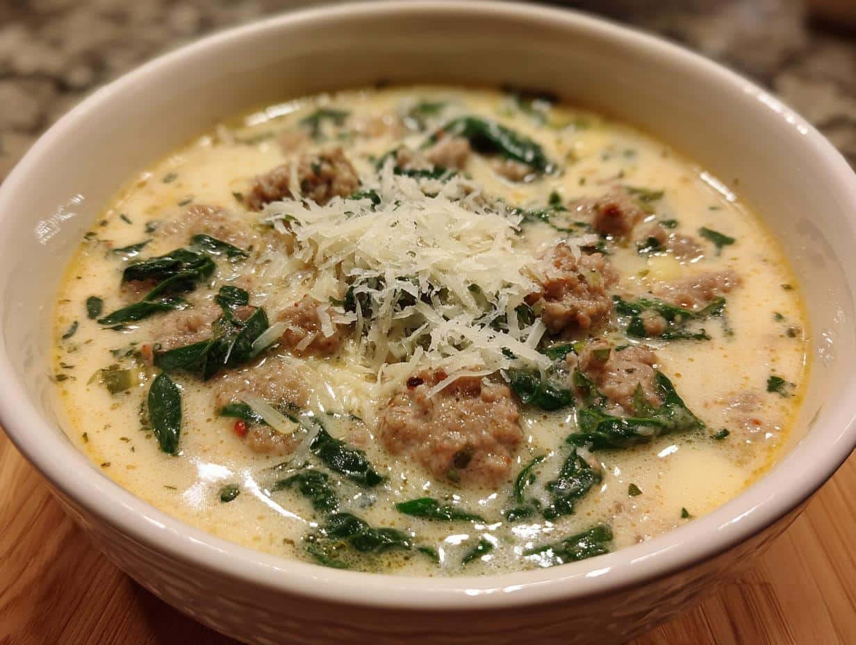 Creamy Parmesan Italian Sausage Soup to Soothe Your Soul 3 Creamy Parmesan Italian Sausage Soup