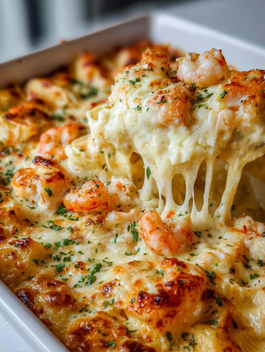 Creamy Seafood Stuffed Shells - Snack On Meat - detail 1