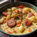 Crockpot Cajun Sausage & Potato Soup