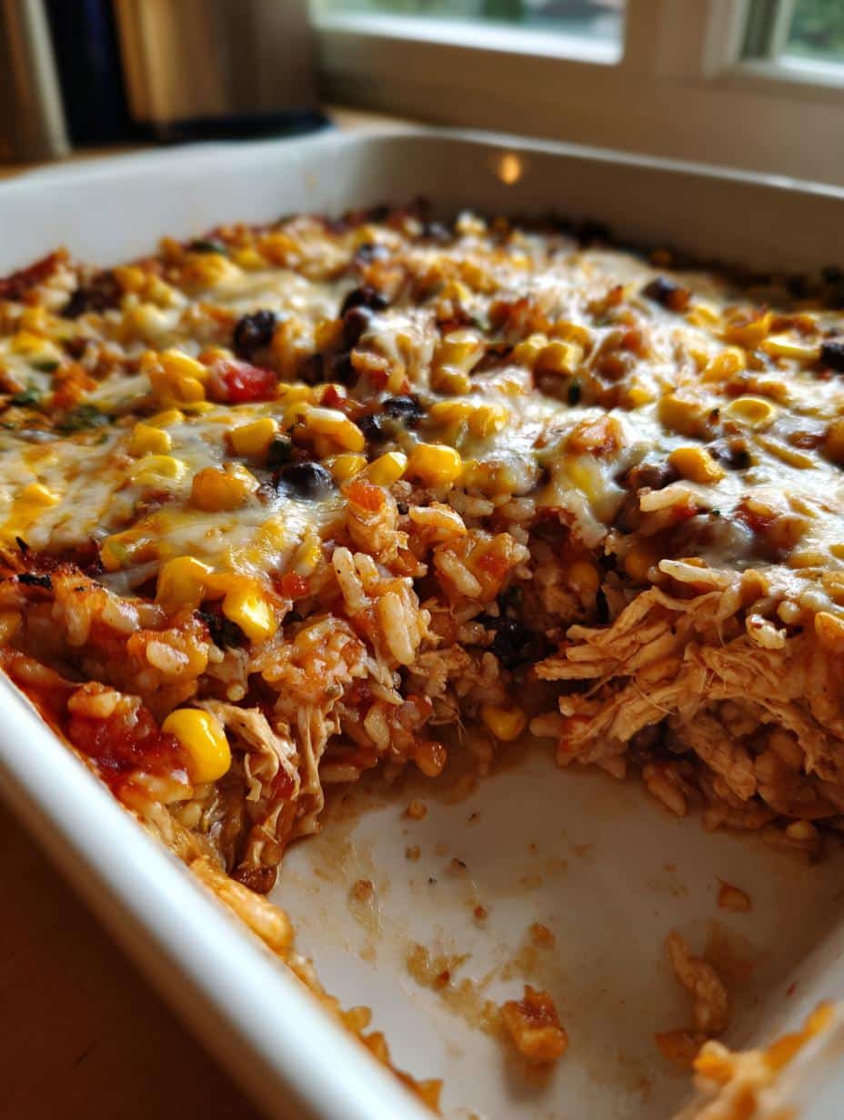 Easy Chicken Enchilada Rice Casserole - detail 1