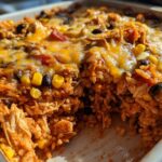 Easy Chicken Enchilada Rice Casserole