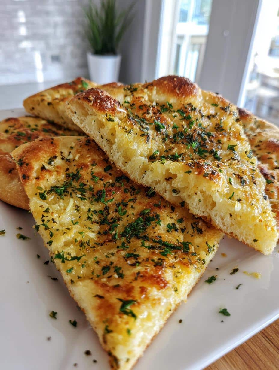 Easy Garlic and Butter Flatbread - detail 1