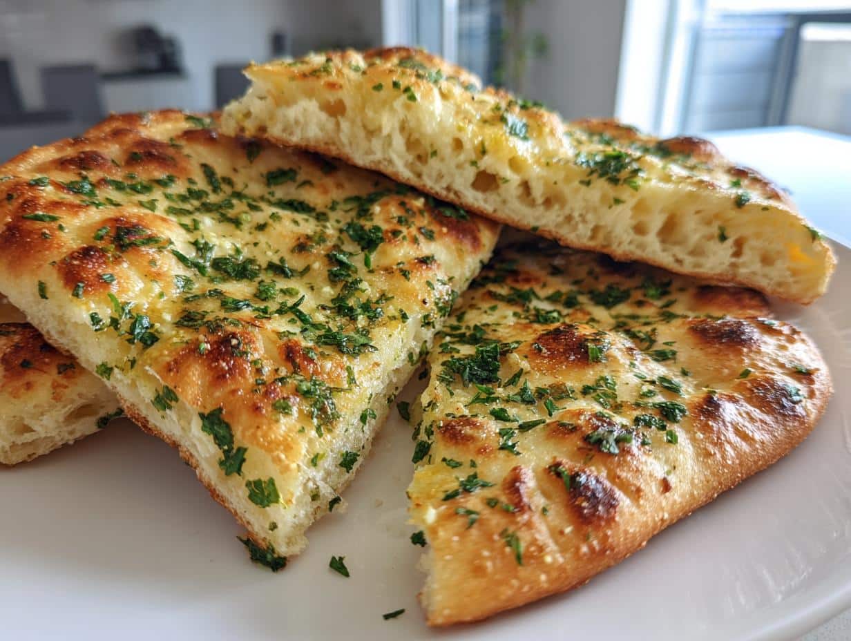 Easy Garlic and Butter Flatbread