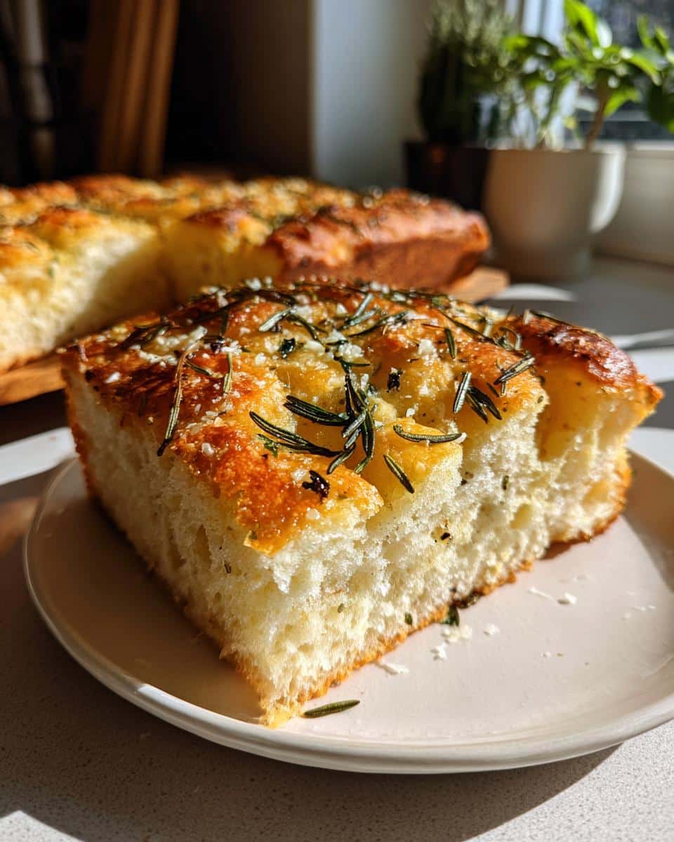 Garlic Parmesan Focaccia - detail 1