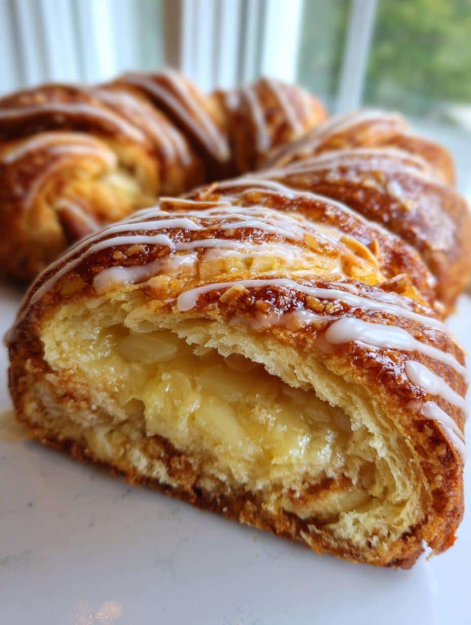 Homemade Almond Kringle – Flaky, Buttery & Sweet Danish Pastry - detail 1