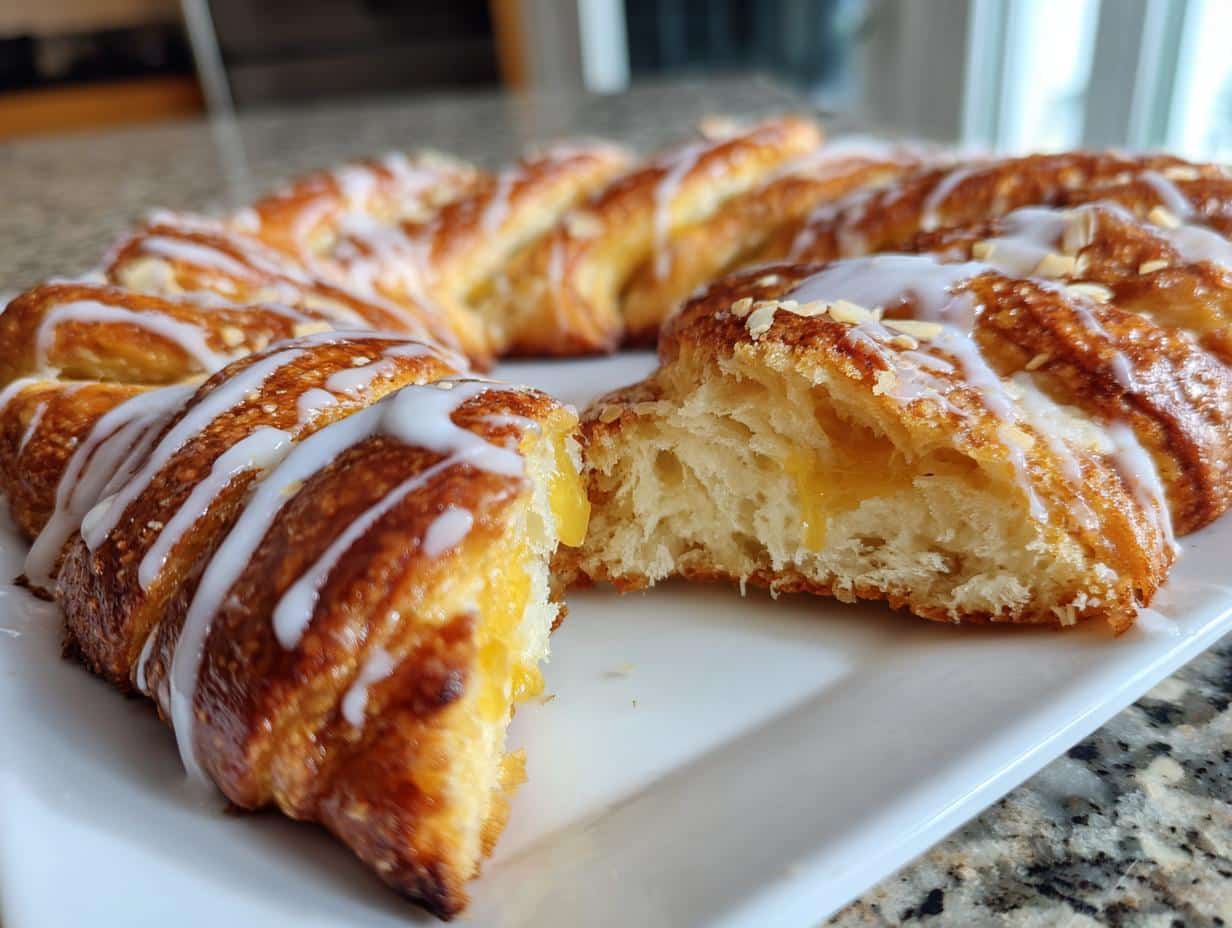 Homemade Almond Kringle – Flaky, Buttery & Sweet Danish Pastry
