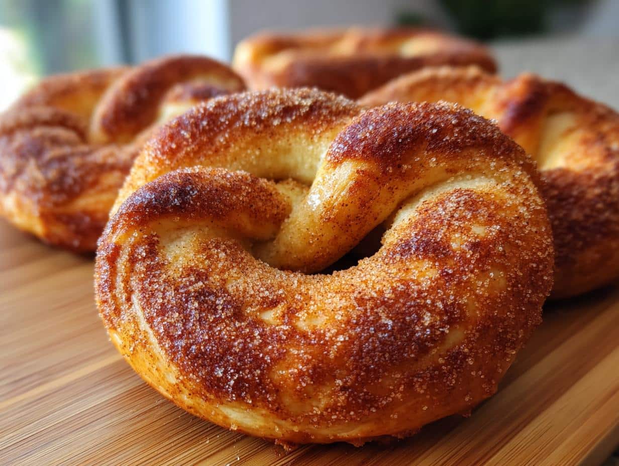 Irresistible Cinnamon Sugar Soft Pretzels | Sweet, Fluffy, Bakery-style Recipe