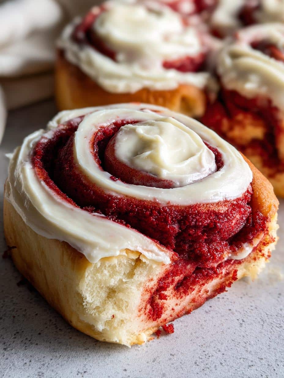 Red Velvet Cinnamon Rolls Recipe for Sweet Moments 5 Irresistible Red Velvet Cinnamon Rolls Recipe - detail 1