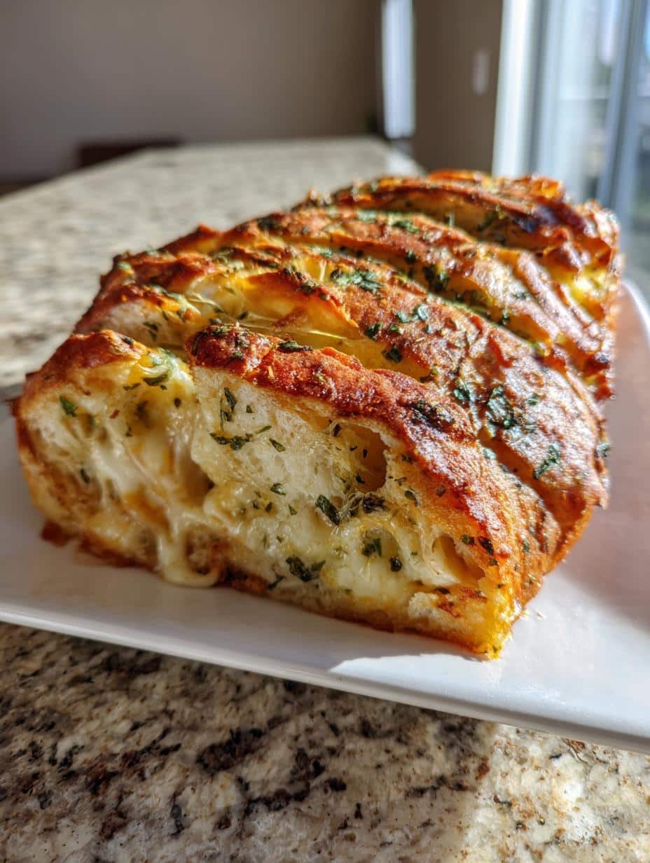 Italian Herbs and Cheese Bread - detail 1