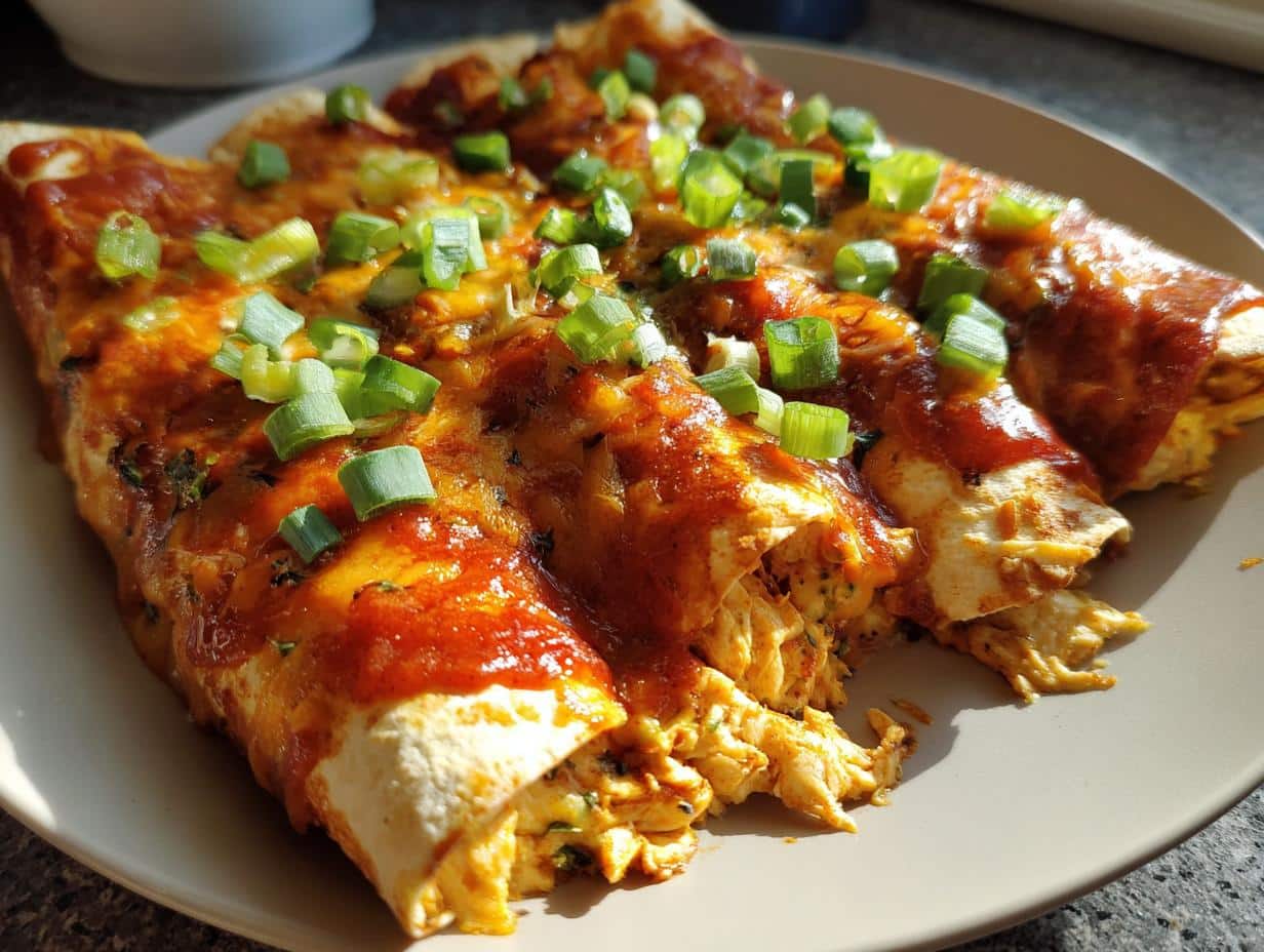Jalapeño Popper Cheesy Chicken Enchiladas