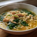 Lemon Chicken Orzo Soup