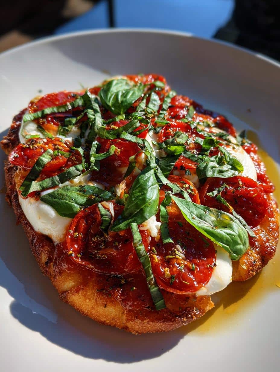 Margherita Flat Bread Pizza Recipe - detail 1