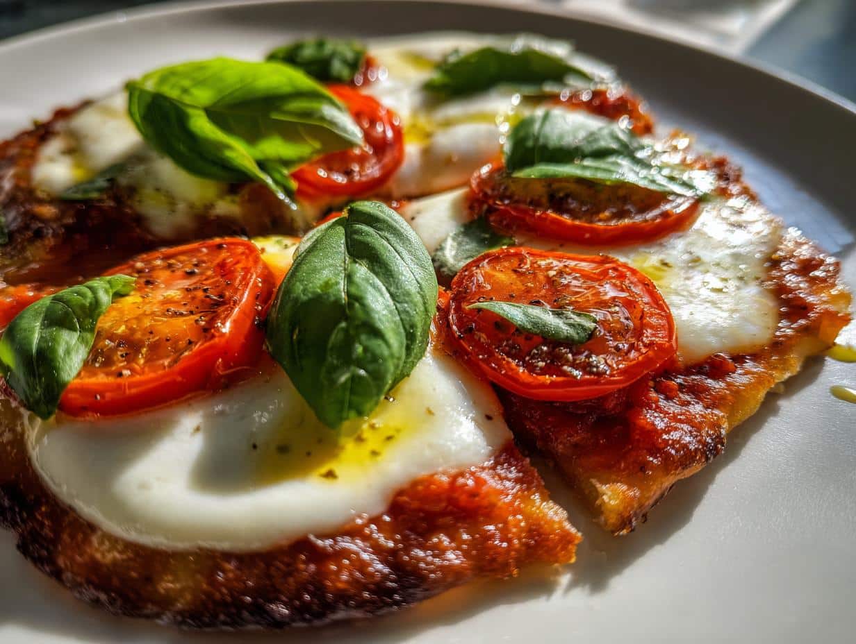 Margherita Flat Bread Pizza Recipe