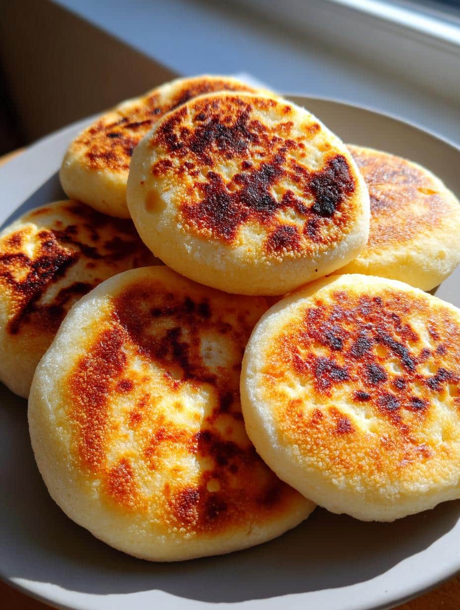 No- Knead Turkish Bread (No Oven) - Only 3 Ingredients (Bazlama) - detail 1