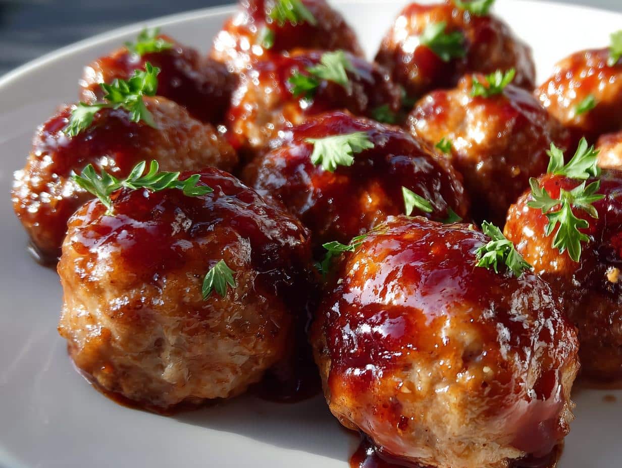 Quick Cranberry Meatballs (Christmas