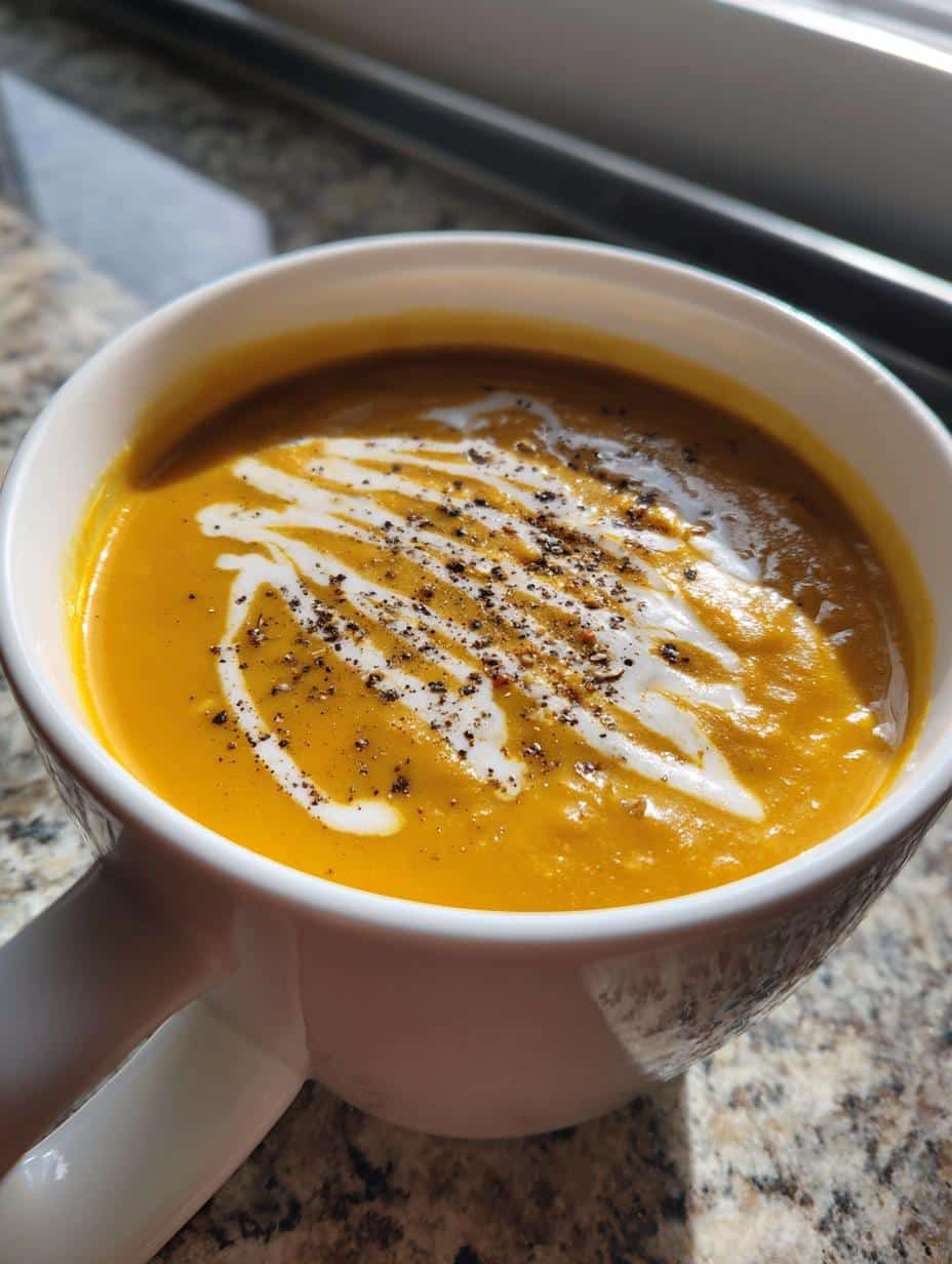 Roasted Carrot Soup - detail 1
