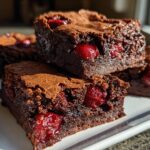 Roasted Cherry Brownies