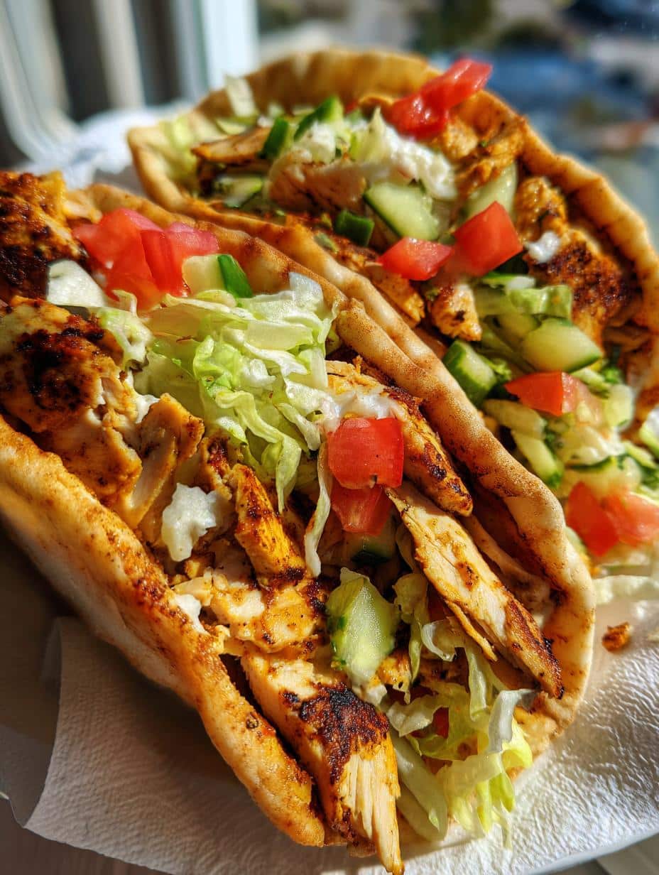Air Fryer Chicken Shawarma Pockets - detail 1