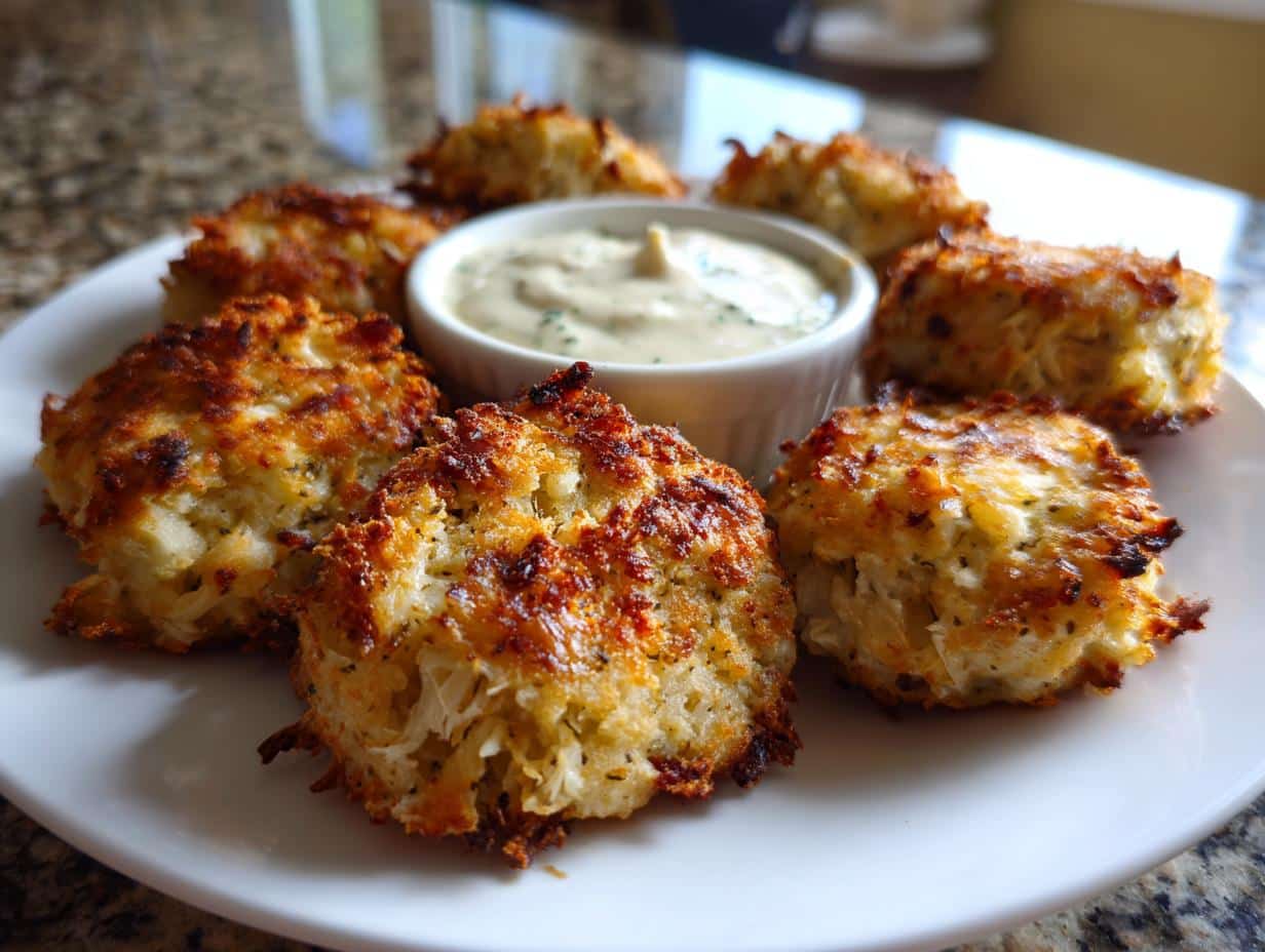 Air Fryer Crab Cakes with Aioli