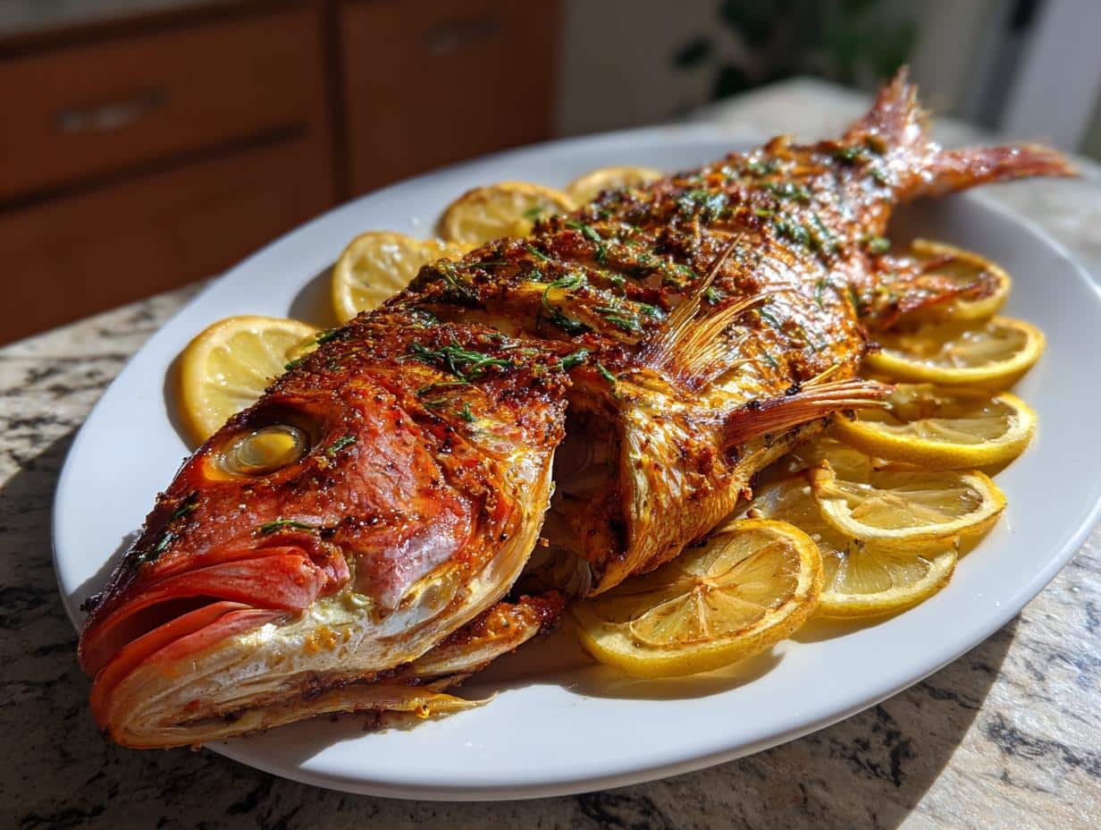 Air Fryer Whole Red Snapper