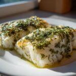 Baked Halibut with Herbs (35g Protein)