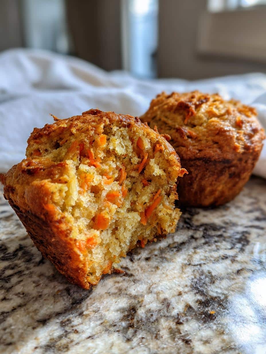 Cottage Cheese Carrot Cake Muffins - detail 1