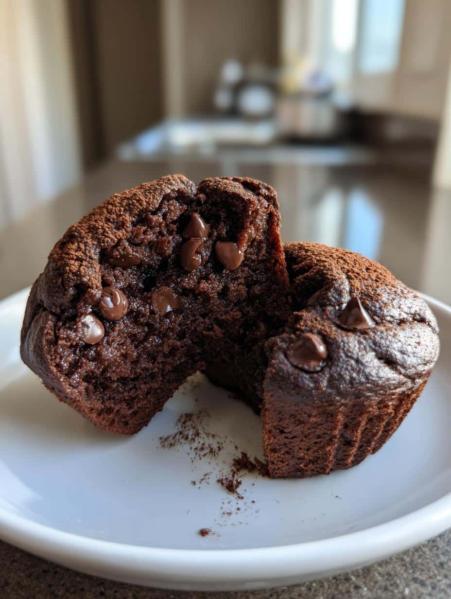 Cottage Cheese Double Chocolate Muffins - detail 1