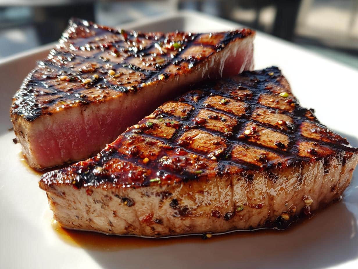 Grilled Tuna Steaks (45g Protein)