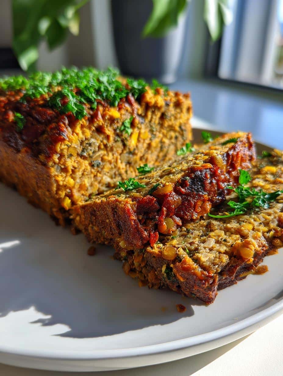 High-Protein Lentil Loaf - detail 1