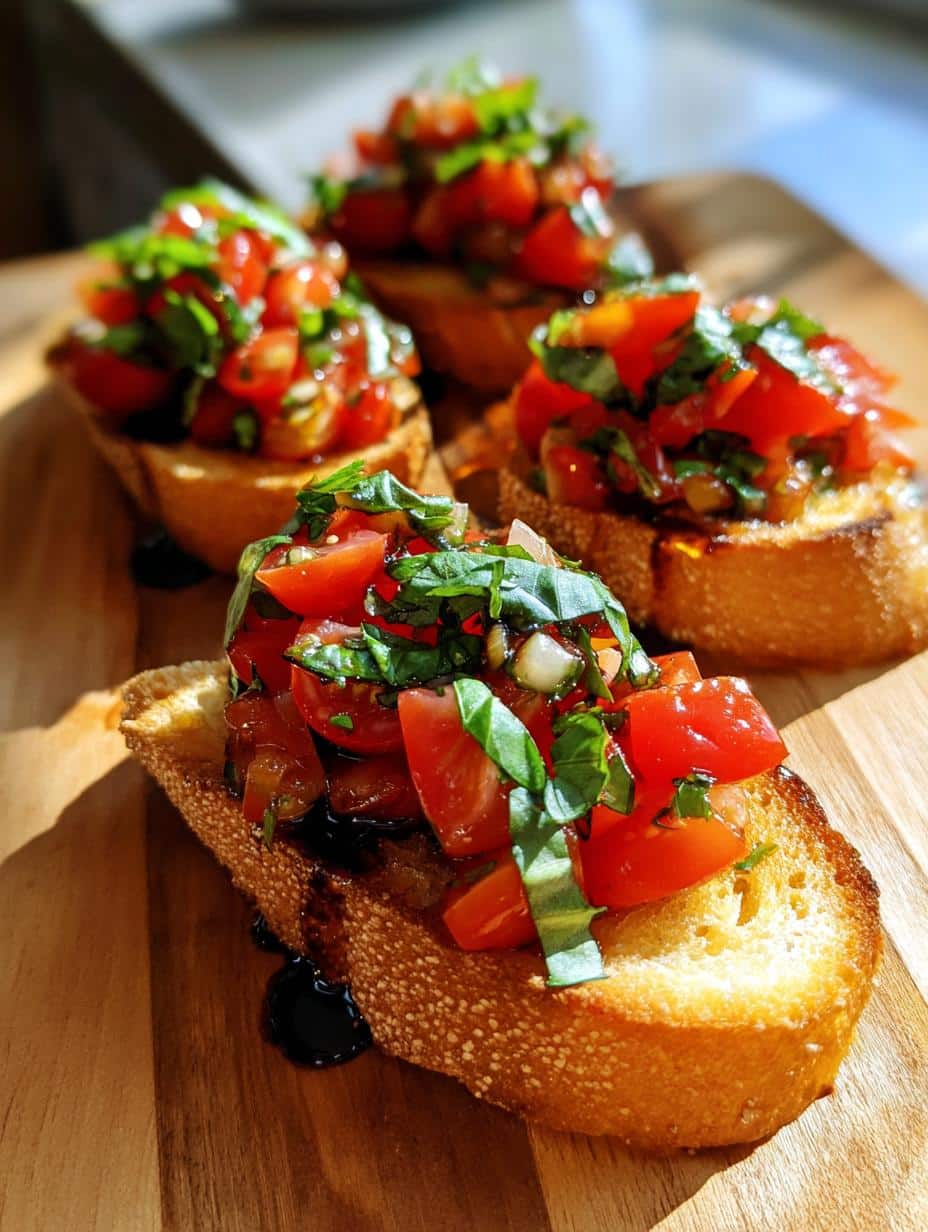 Holiday bruschetta appetizer - detail 1