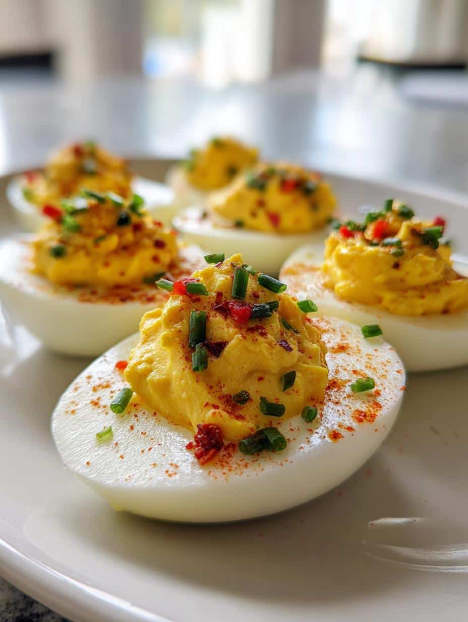Holiday deviled eggs festive - detail 1
