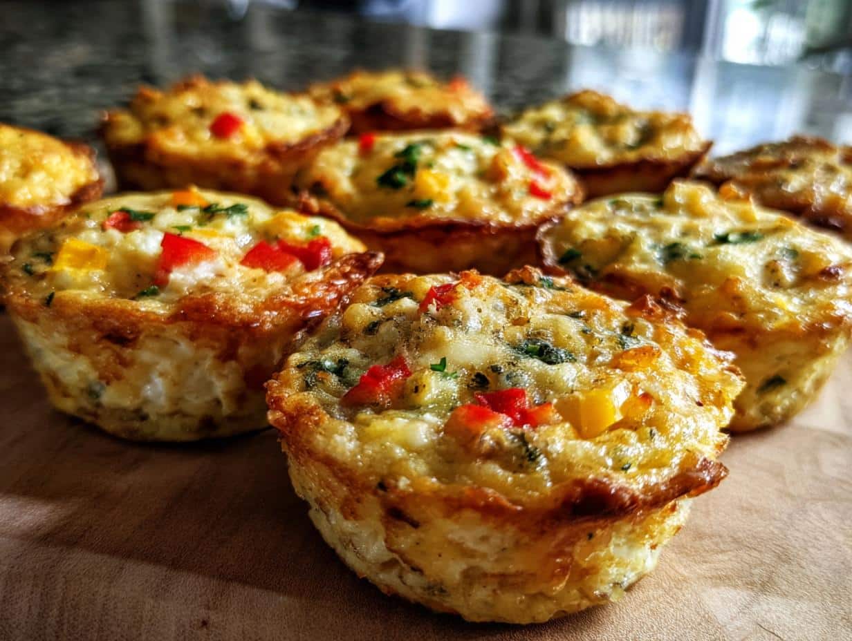 Holiday quiche bites