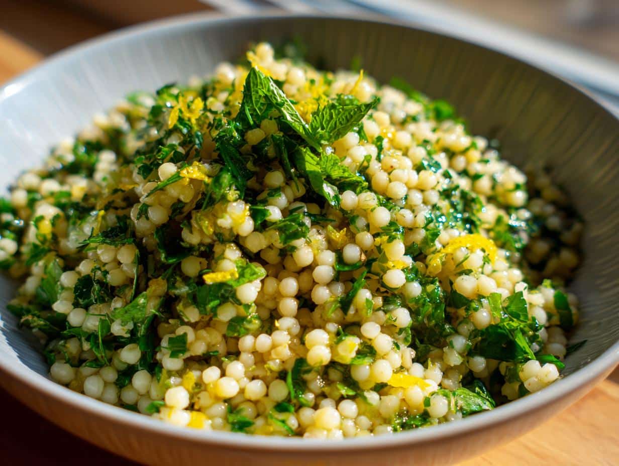 Pearl Couscous with Herbs