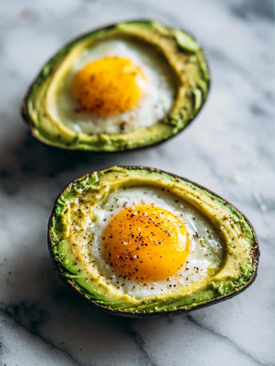 Protein Baked Eggs in Avocado - detail 1