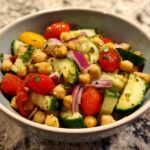 Protein Chickpea Pasta Salad