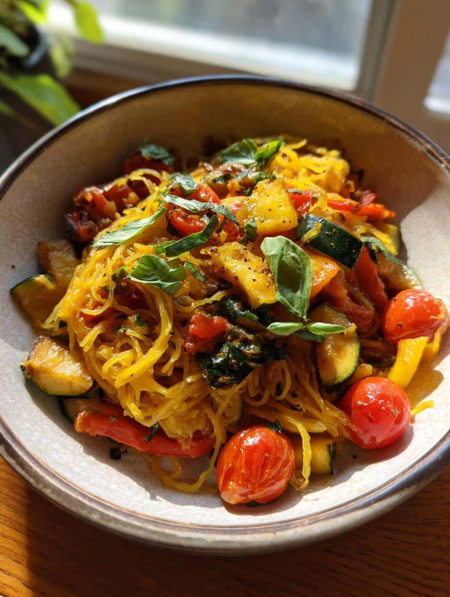 Spaghetti Squash Primavera - detail 1